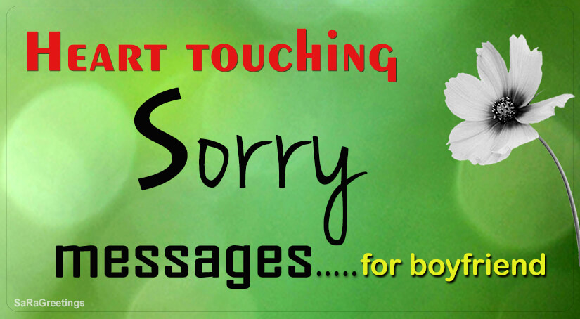 heart touching sorry text messages for her